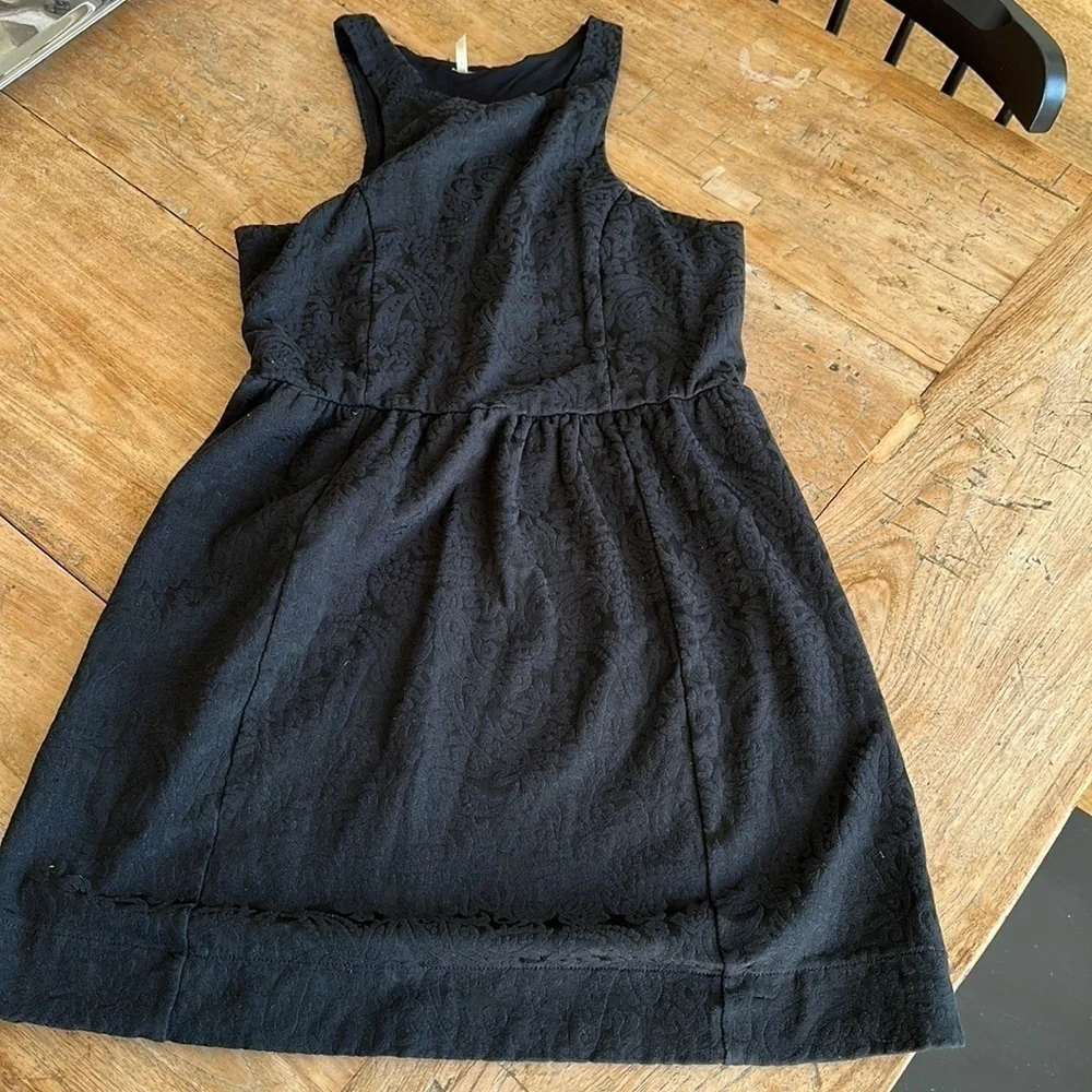 Free People Black Fit & Flare Dress – Size Small